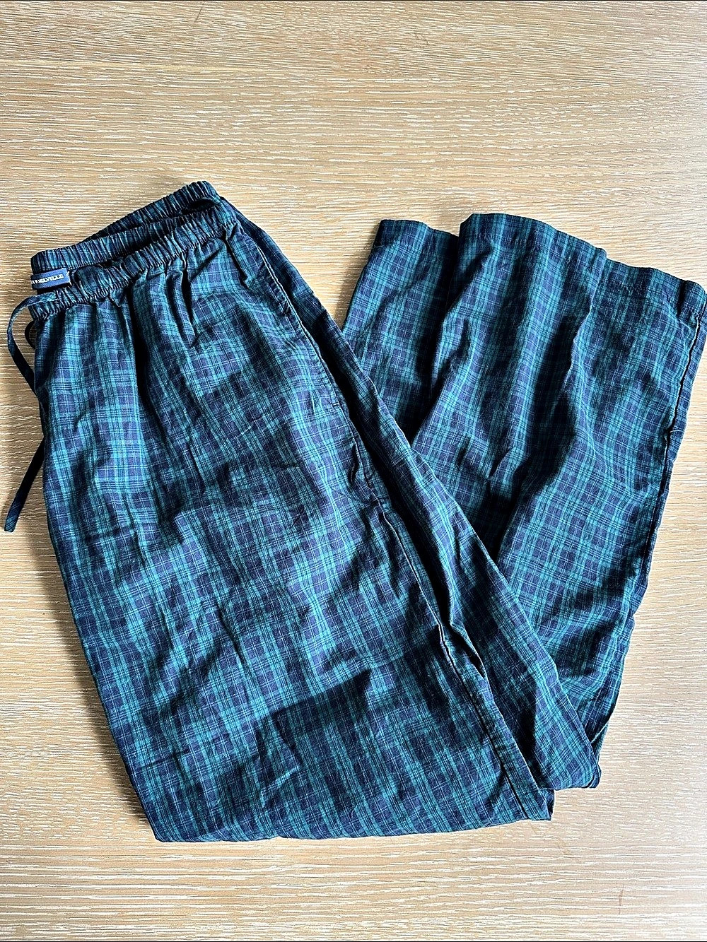 Brandy Melville Anastasia Pants Plaid Blue & Black Pants